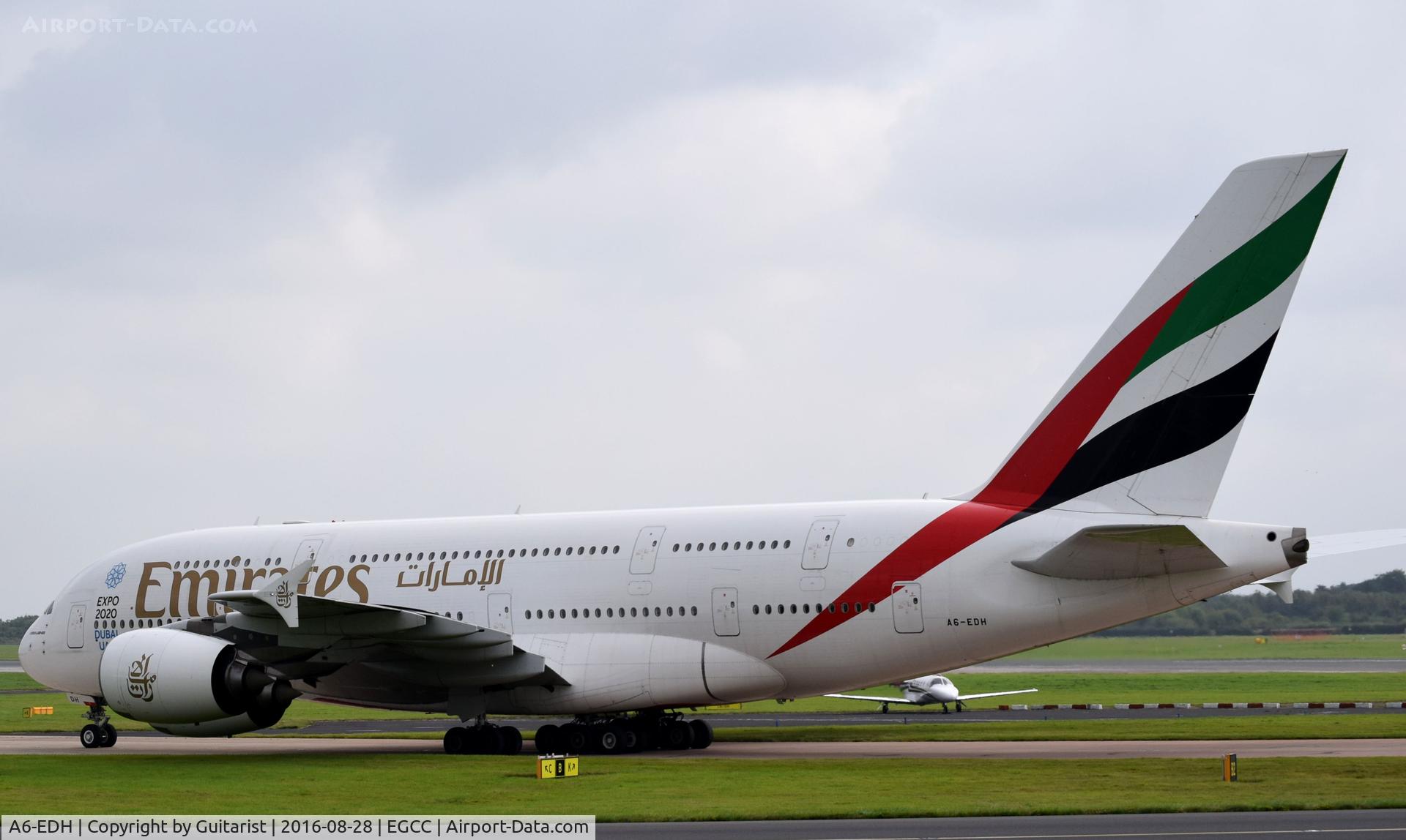 A6-EDH, 2009 Airbus A380-861 C/N 025, At Manchester
