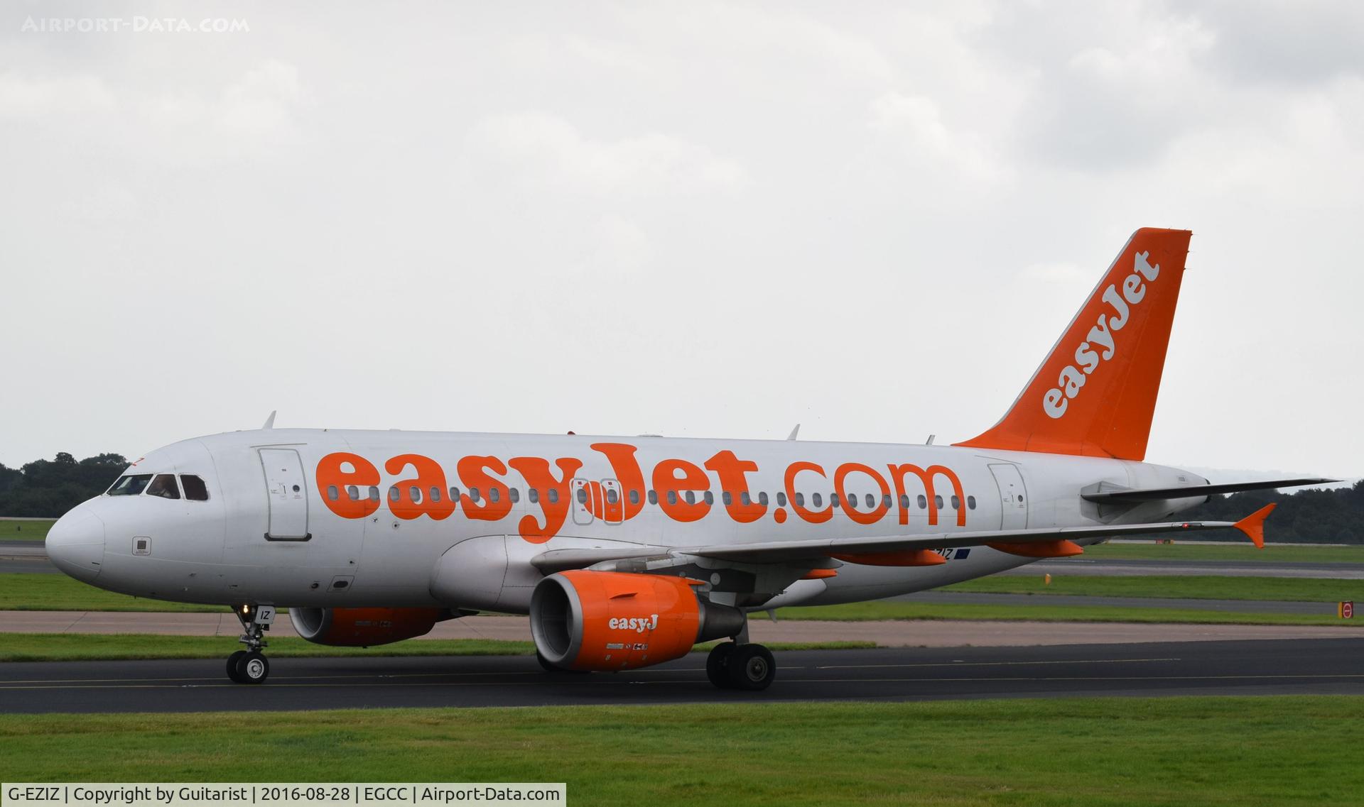 G-EZIZ, 2005 Airbus A319-111 C/N 2646, At Manchester