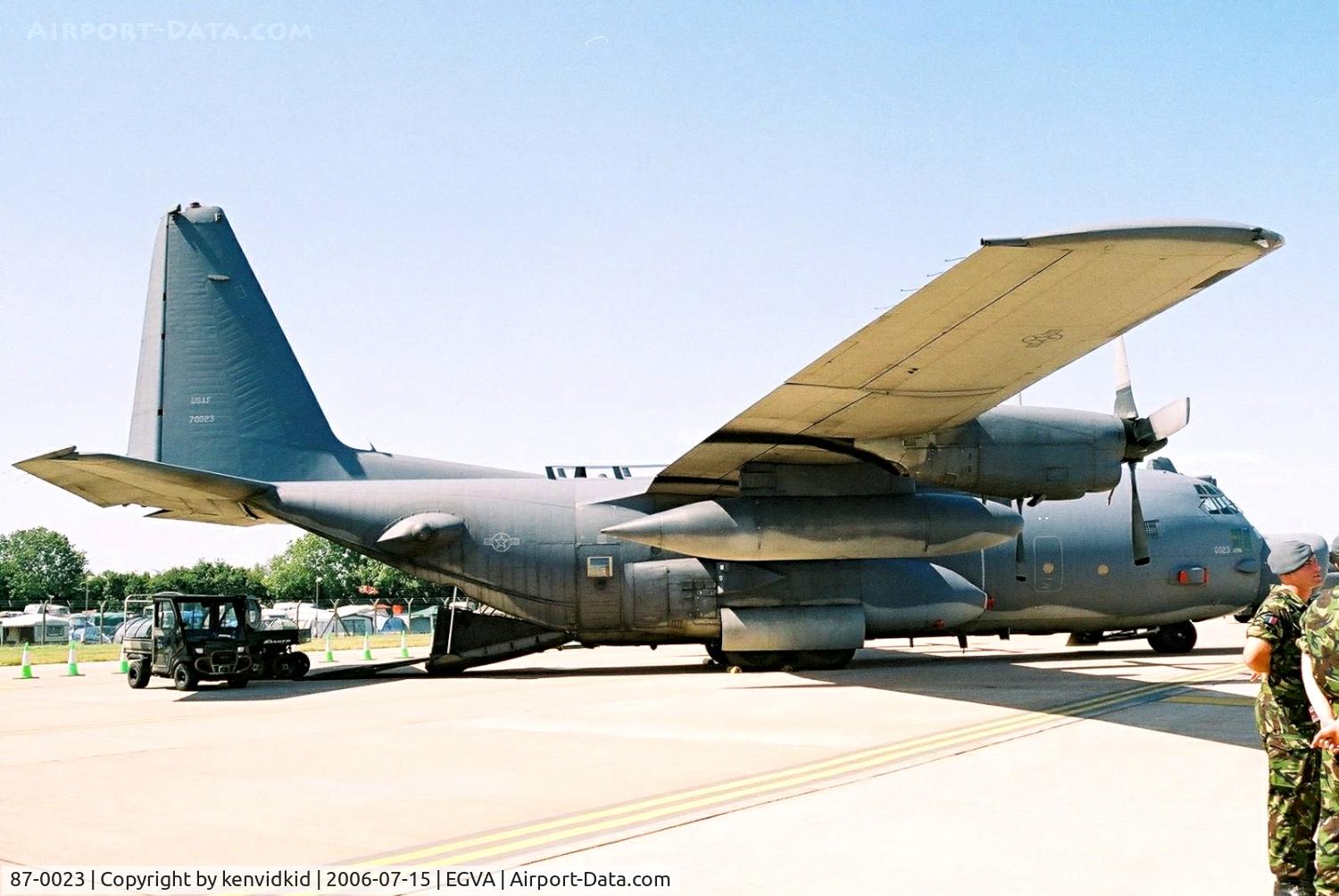 87-0023, 1986 Lockheed MC-130H Combat Talon II C/N 382-5091, US Air Force on static display at RIAT.