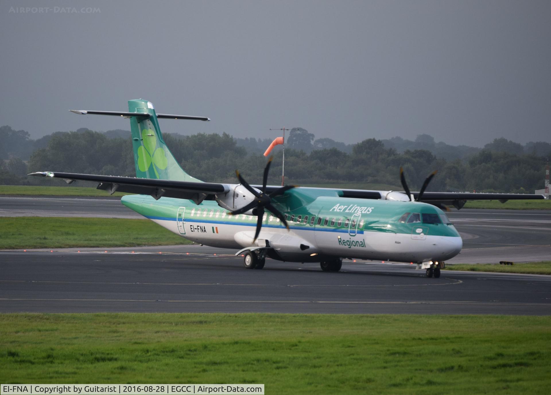 EI-FNA, 2016 ATR 72-212A C/N 1325, At Manchester