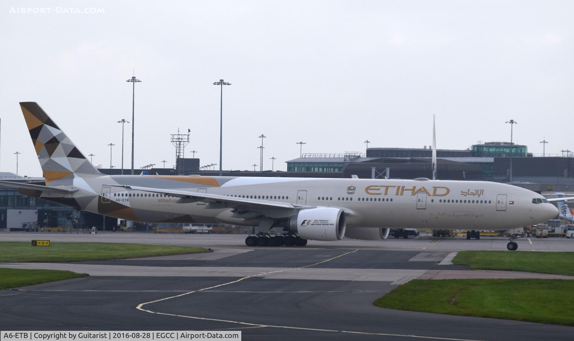 A6-ETB, 2005 Boeing 777-3FX/ER C/N 34598, At Manchester