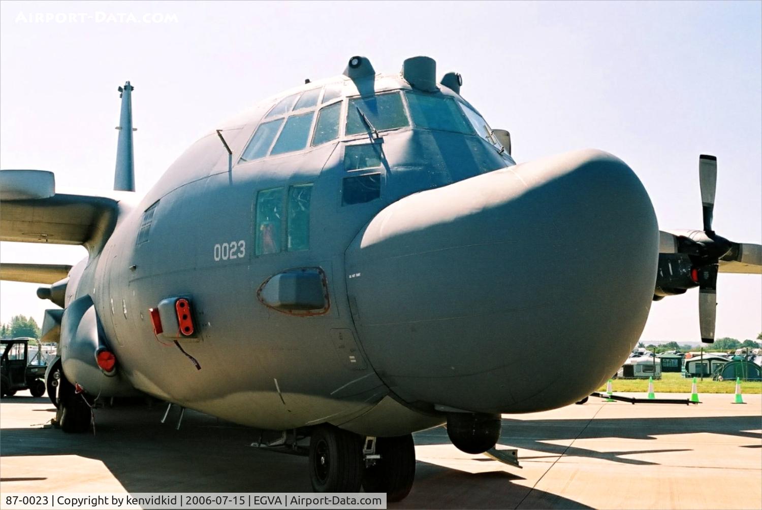 87-0023, 1986 Lockheed MC-130H Combat Talon II C/N 382-5091, US Air Force on static display at RIAT.
