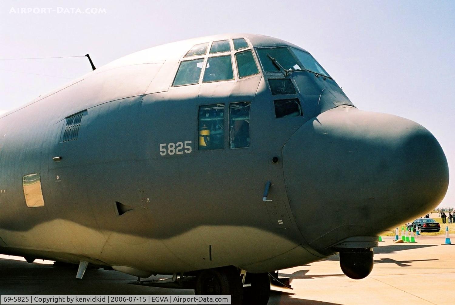 69-5825, 1969 Lockheed MC-130P Combat Shadow C/N 382-4374, US Air Force on static display at RIAT.