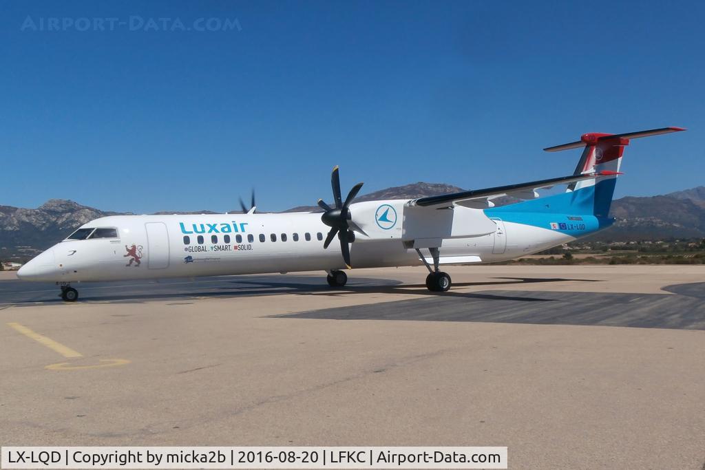 LX-LQD, 2016 De Havilland Canada DHC-8-402Q Dash 8 Dash 8 C/N 4525, Parked