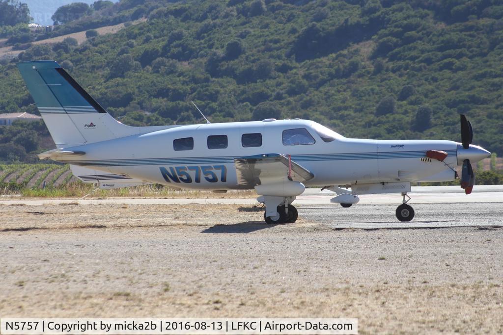N5757, 1997 Piper PA-46-350P Malibu Mirage C/N 4636114, Parked