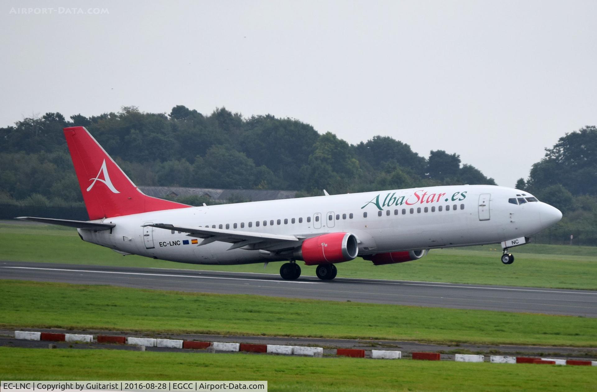 EC-LNC, 1990 Boeing 737-4K5 C/N 24130, At Manchester