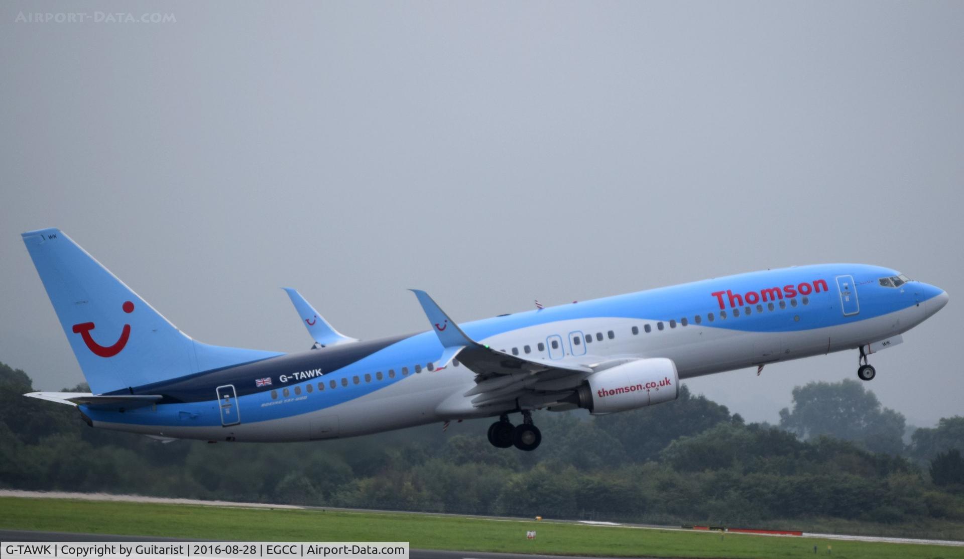 G-TAWK, 2012 Boeing 737-8K5 C/N 37239, At Manchester
