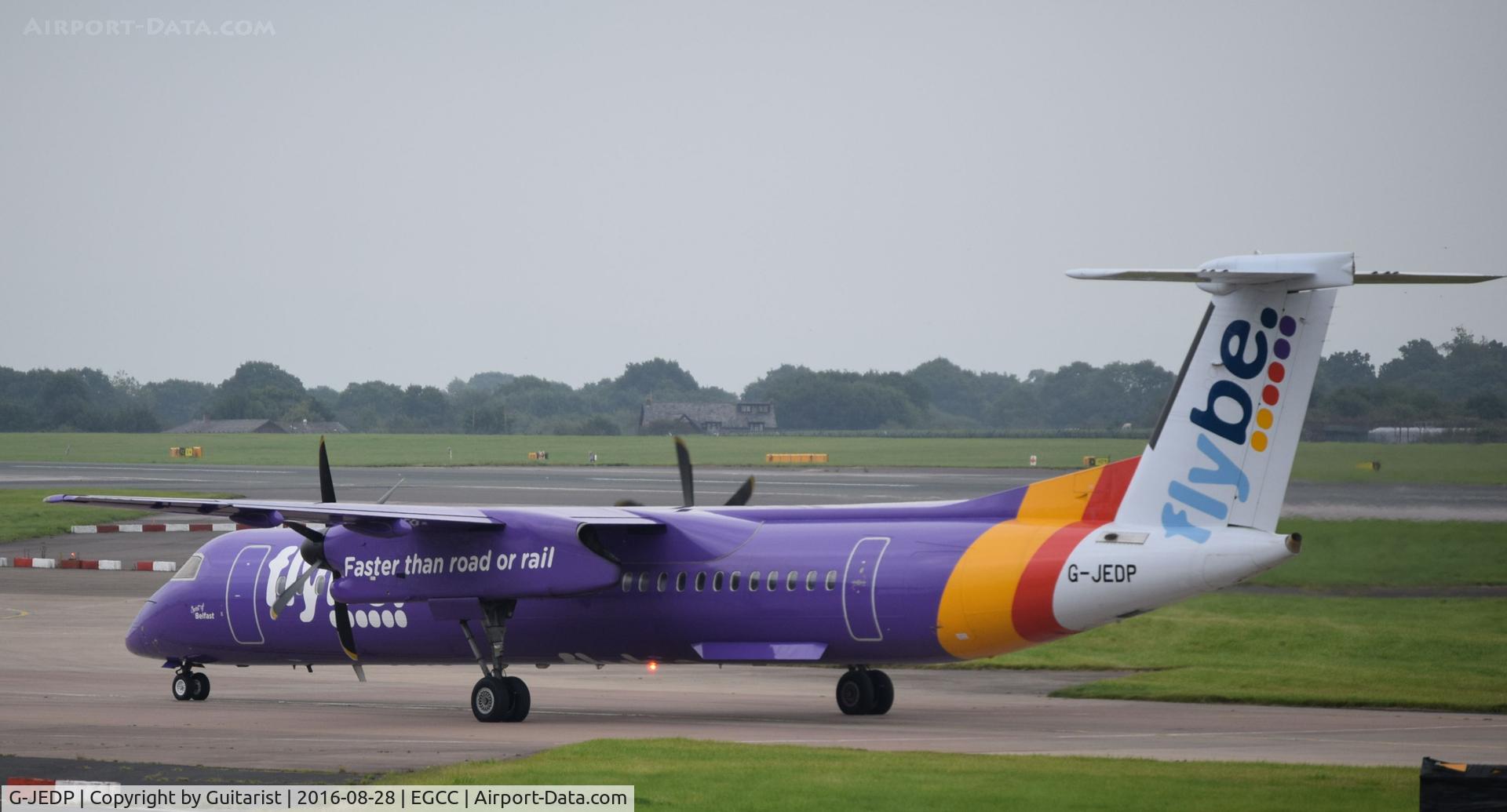 G-JEDP, 2003 De Havilland Canada DHC-8-402Q Dash 8 C/N 4085, At Manchester