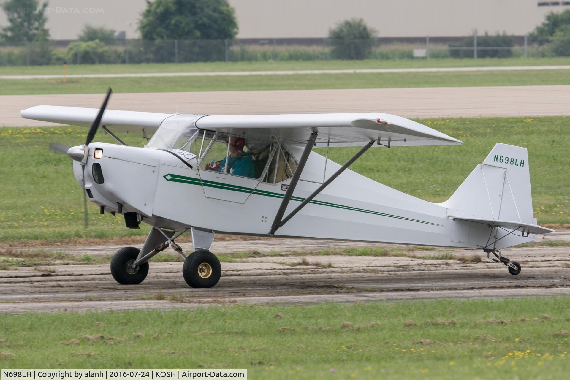 N698LH, 2002 Fisher Dakota Hawk C/N DH14, Taxying in