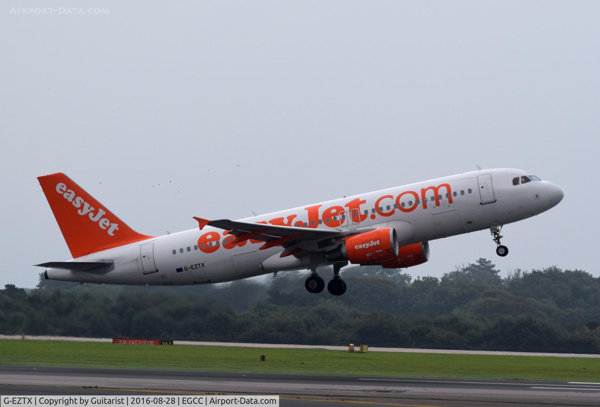 G-EZTX, 2010 Airbus A320-214 C/N 4286, At Manchester