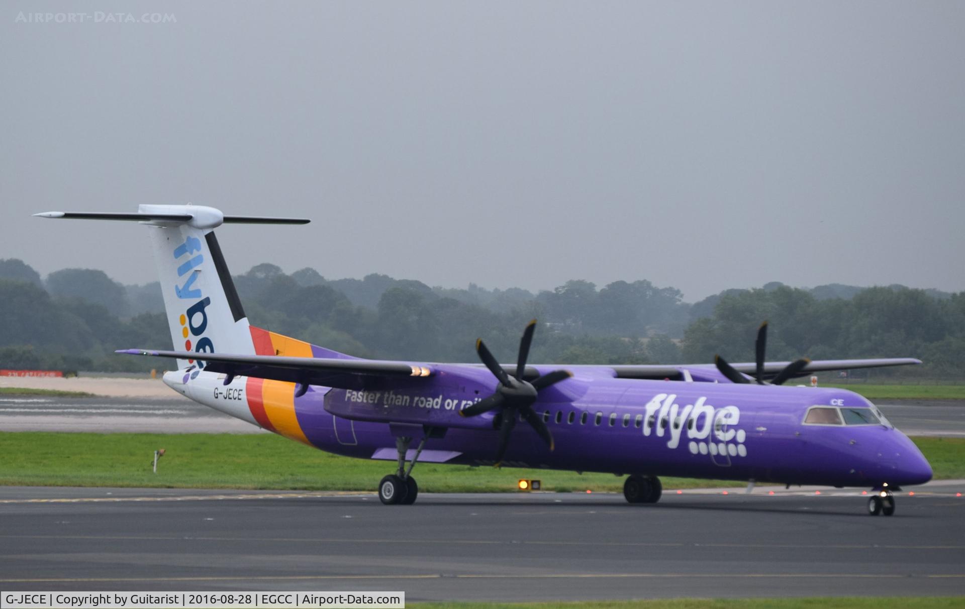 G-JECE, 2004 De Havilland Canada DHC-8-402Q Dash 8 C/N 4094, At Manchester