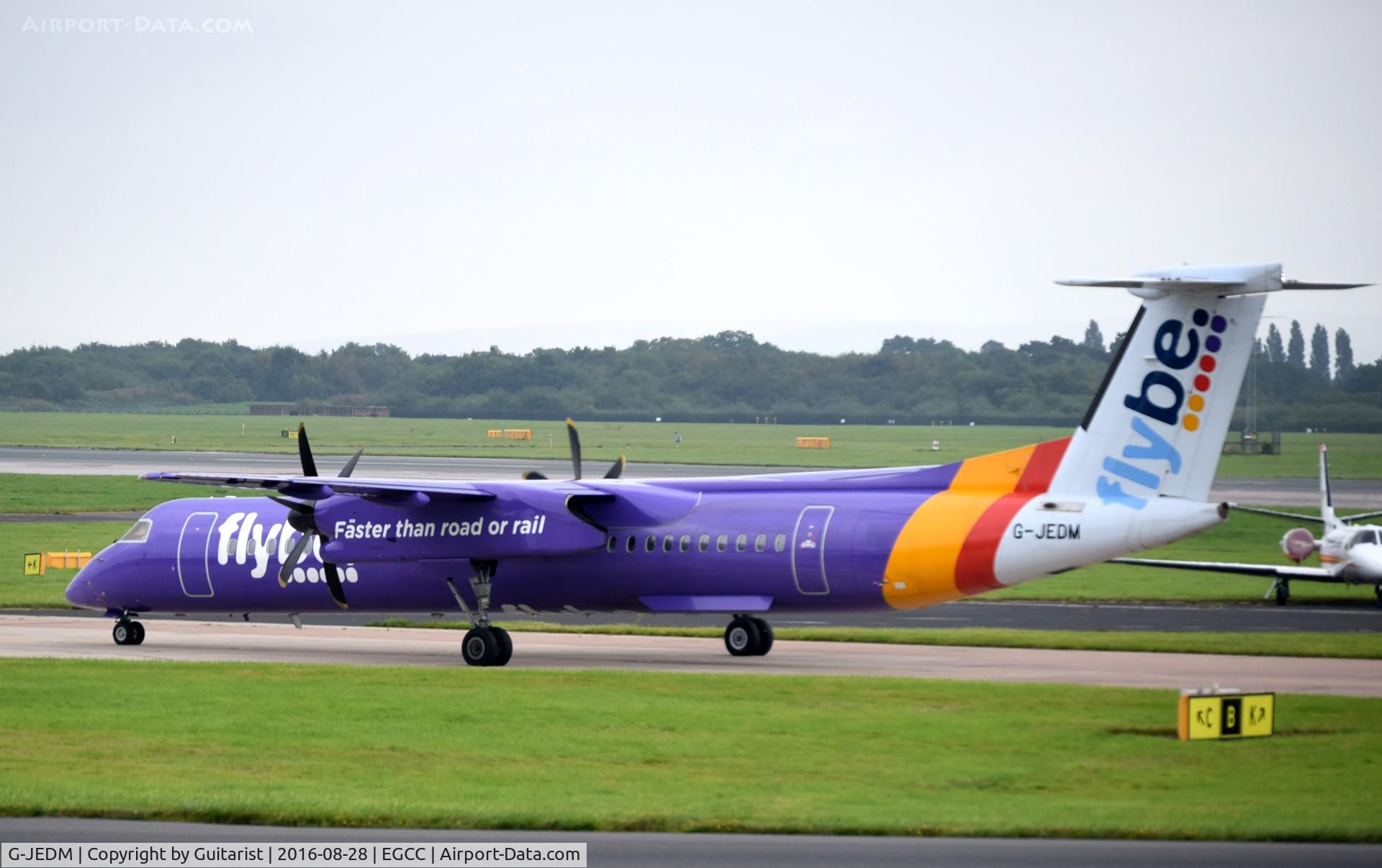 G-JEDM, 2003 De Havilland Canada DHC-8-402Q Dash 8 C/N 4077, At Manchester
