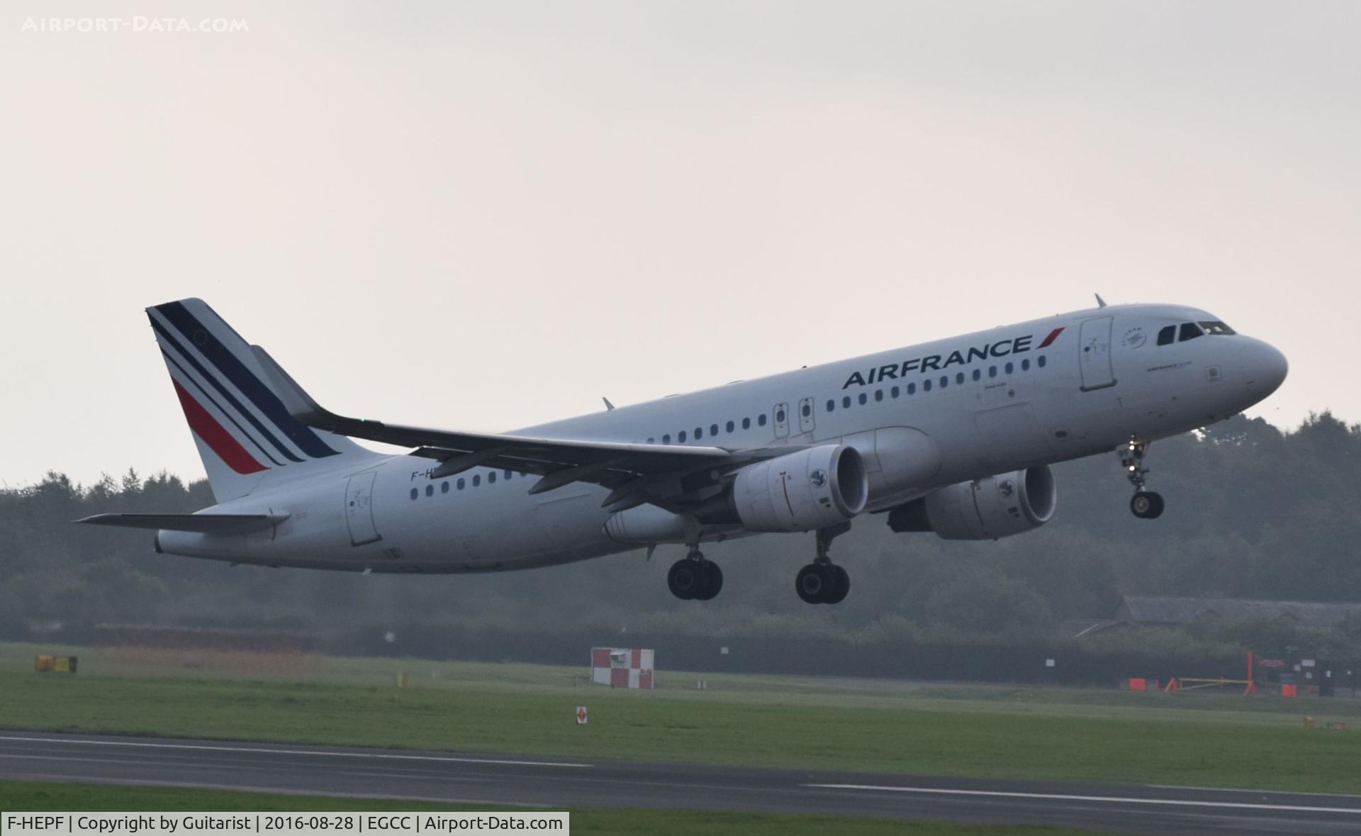 F-HEPF, 2013 Airbus A320-214 C/N 5719, At Manchester
