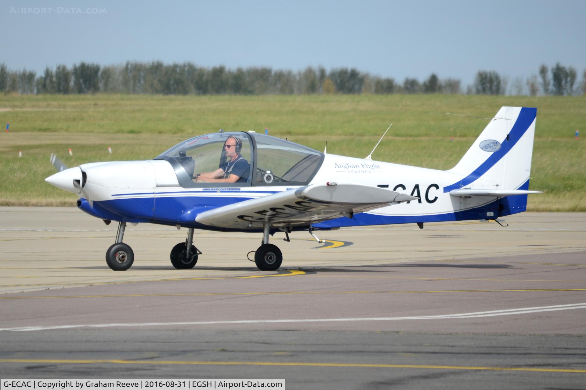G-ECAC, 2007 Robin R-2120U Alpha C/N 120T-0001, Just landed at Norwich.