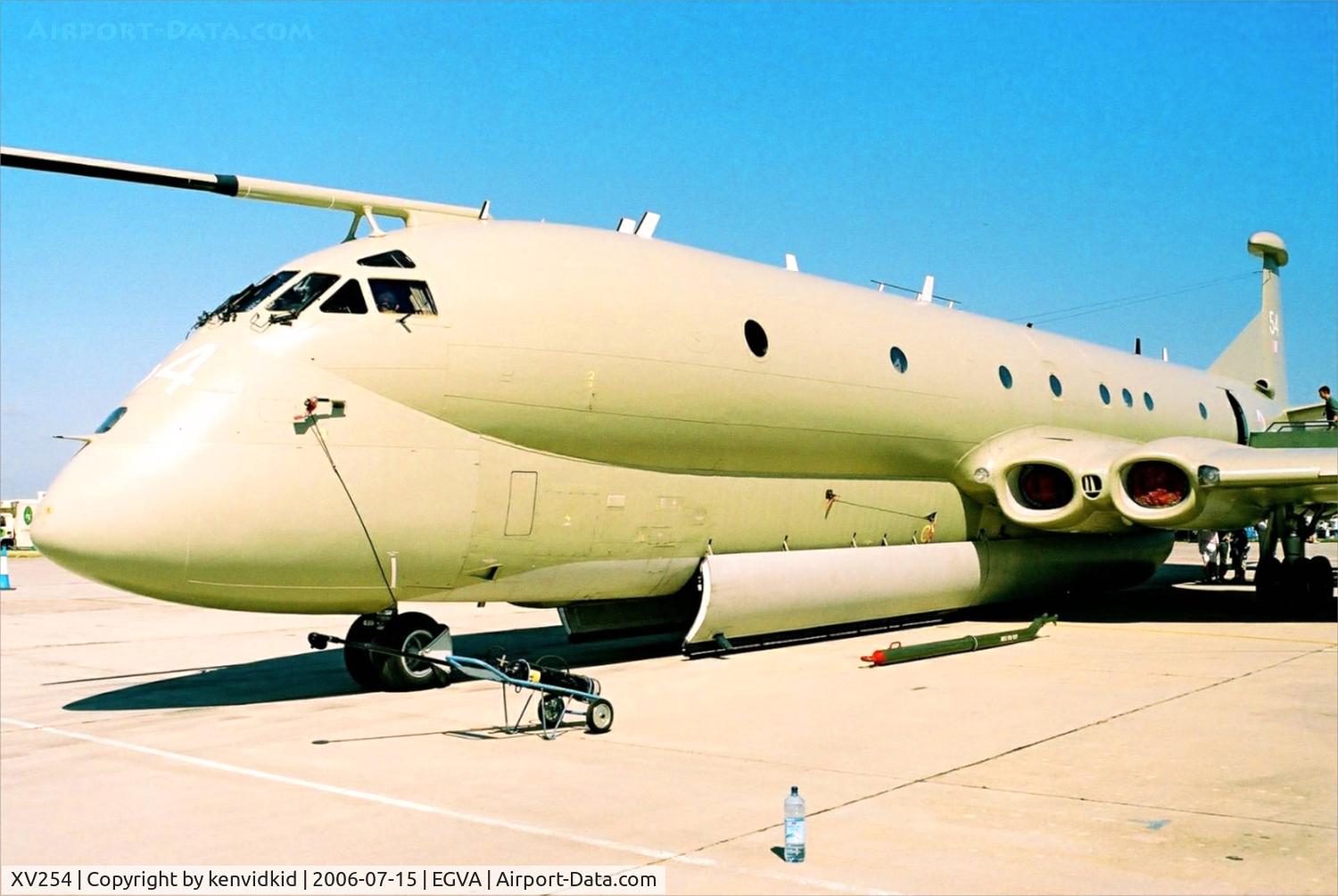 XV254, Hawker Siddeley Nimrod MR.2 C/N 8029, Royal Air Force on static display at RIAT.