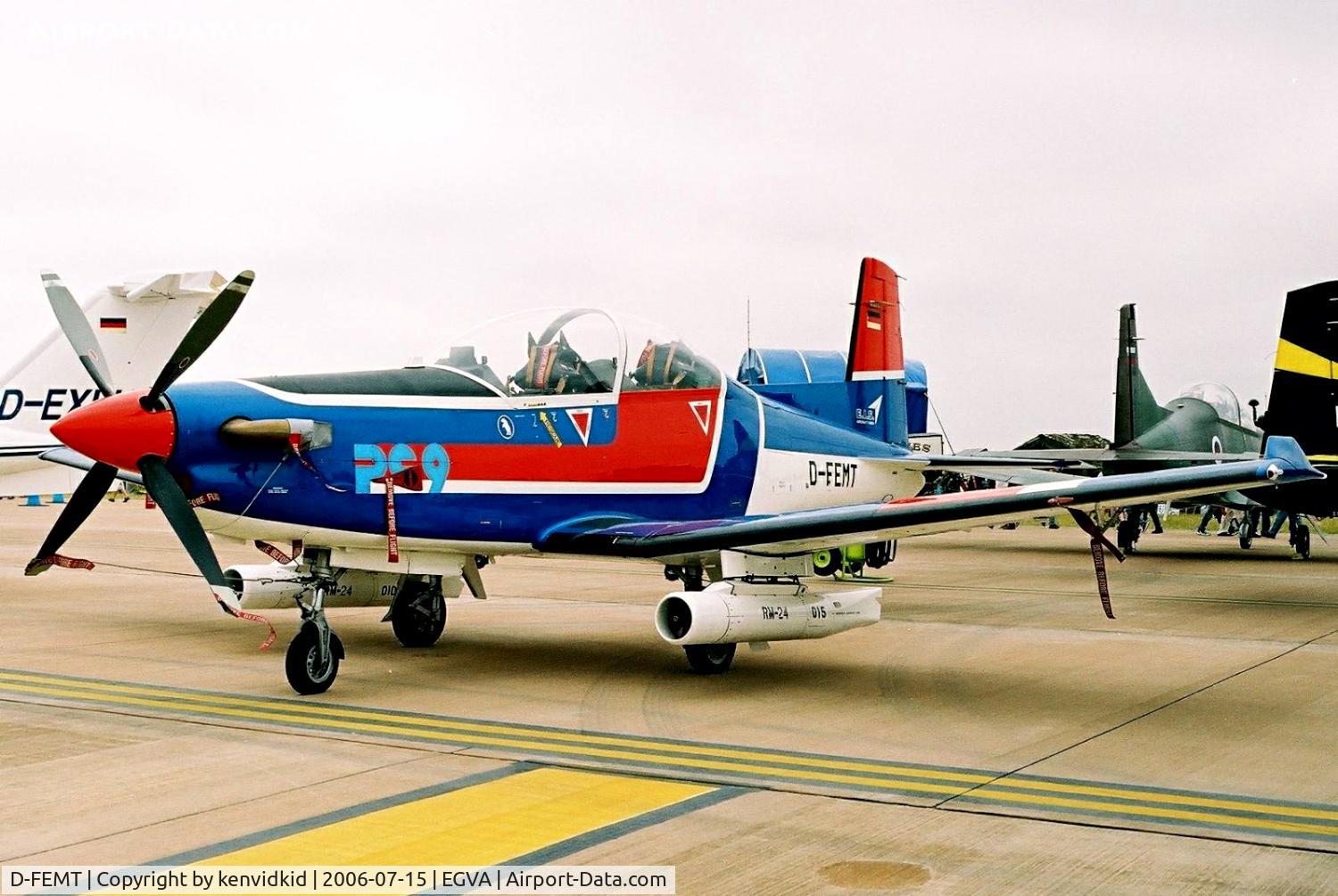 D-FEMT, Pilatus PC-9B C/N 168, EIS Aircraft on static display at RIAT.