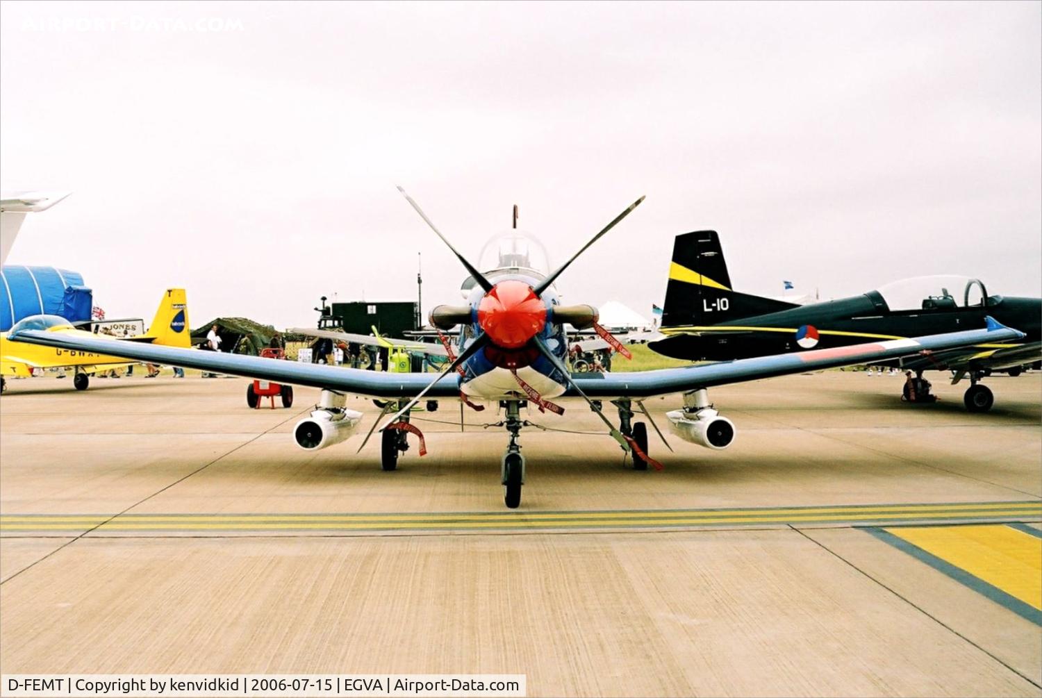 D-FEMT, Pilatus PC-9B C/N 168, EIS Aircraft on static display at RIAT.