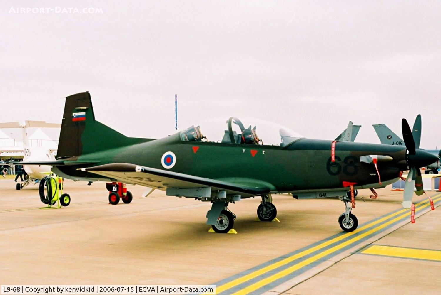 L9-68, Pilatus PC-9M Hudournik C/N 641, Slovenia Air Force on static display at RIAT.