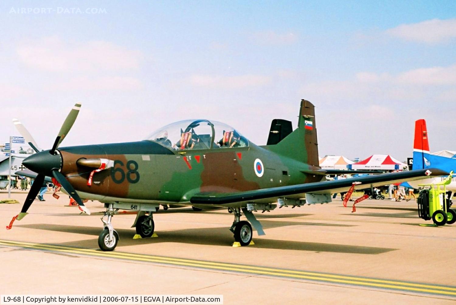 L9-68, Pilatus PC-9M Hudournik C/N 641, Slovenia Air Force on static display at RIAT.