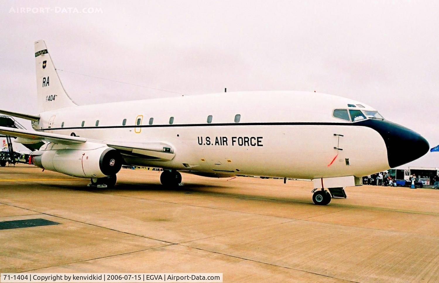 71-1404, 1971 Boeing CT-43A C/N 20686, US Air Force on static display at RIAT.
