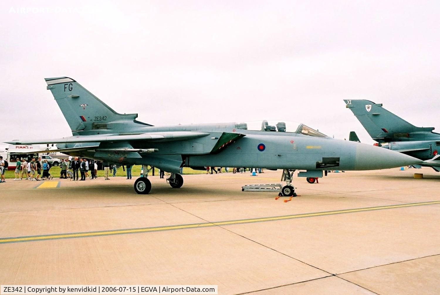 ZE342, 1987 Panavia Tornado F.3 C/N 647/AS044/3288, Royal Air Force on static display at RIAT.
