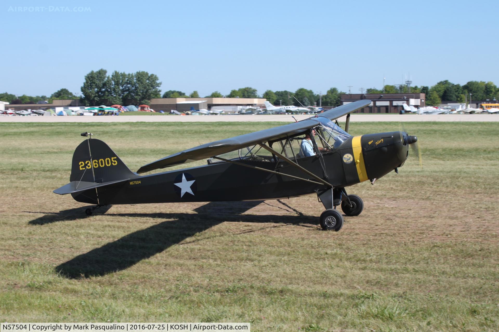 N57504, 1942 Taylorcraft DCO-65 C/N 0-4466, Taylorcraft DCO-65