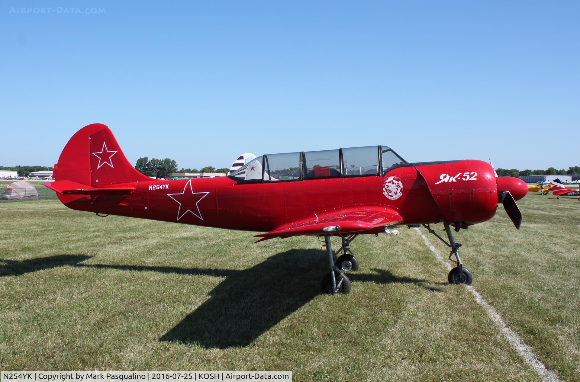N254YK, 1985 Yakovlev Yak-52 C/N 855410, YAK-52