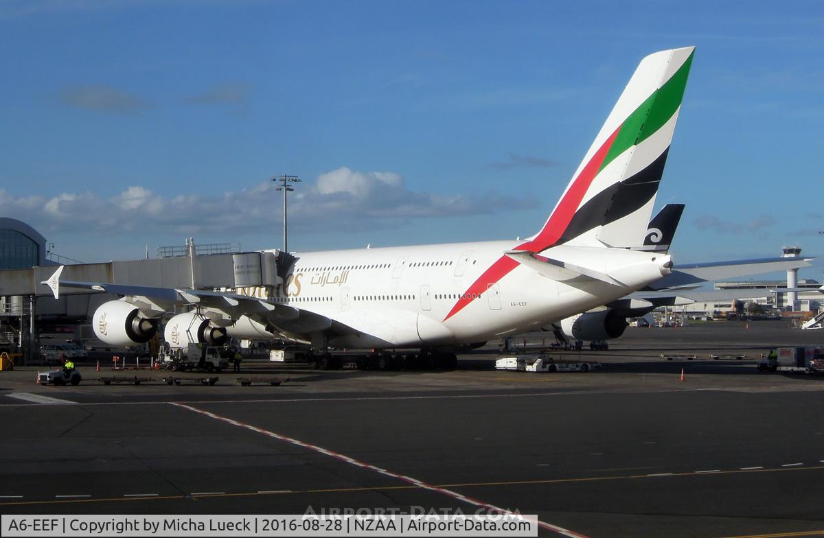 A6-EEF, 2012 Airbus A380-861 C/N 113, At Auckland