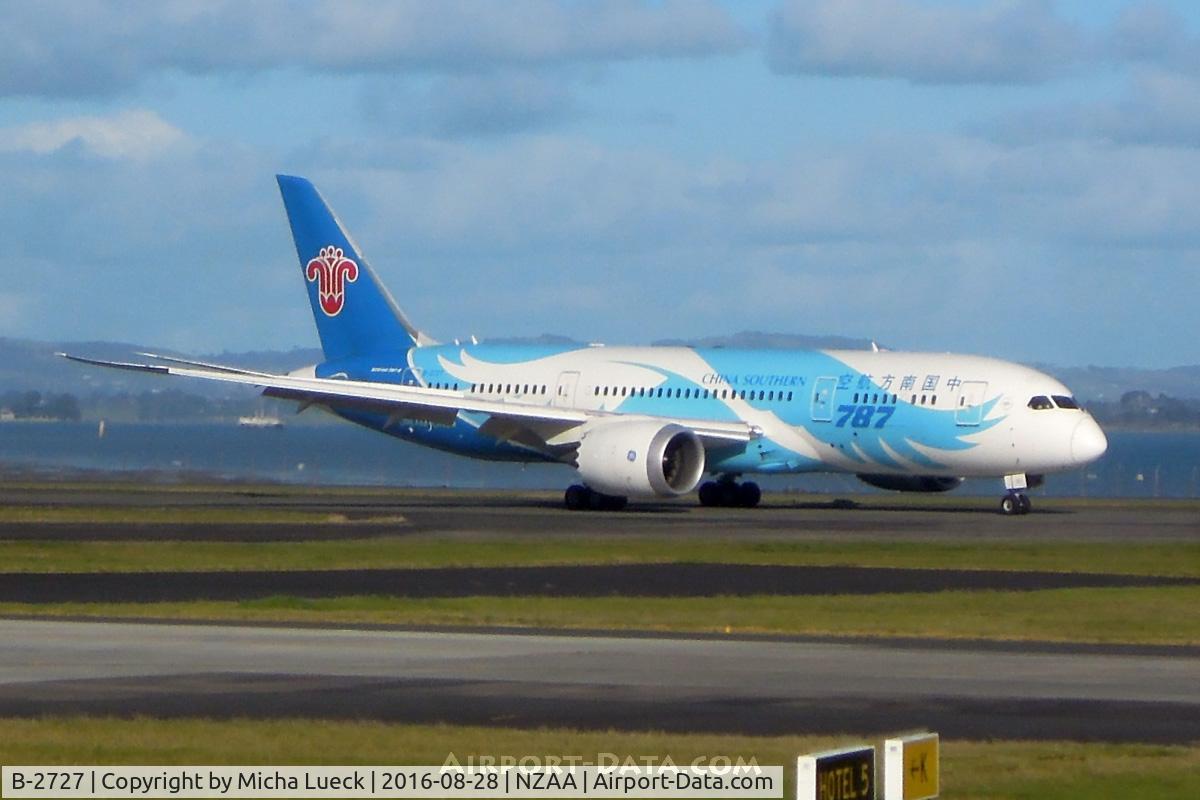 B-2727, 2012 Boeing 787-8 Dreamliner C/N 34925, At Auckland