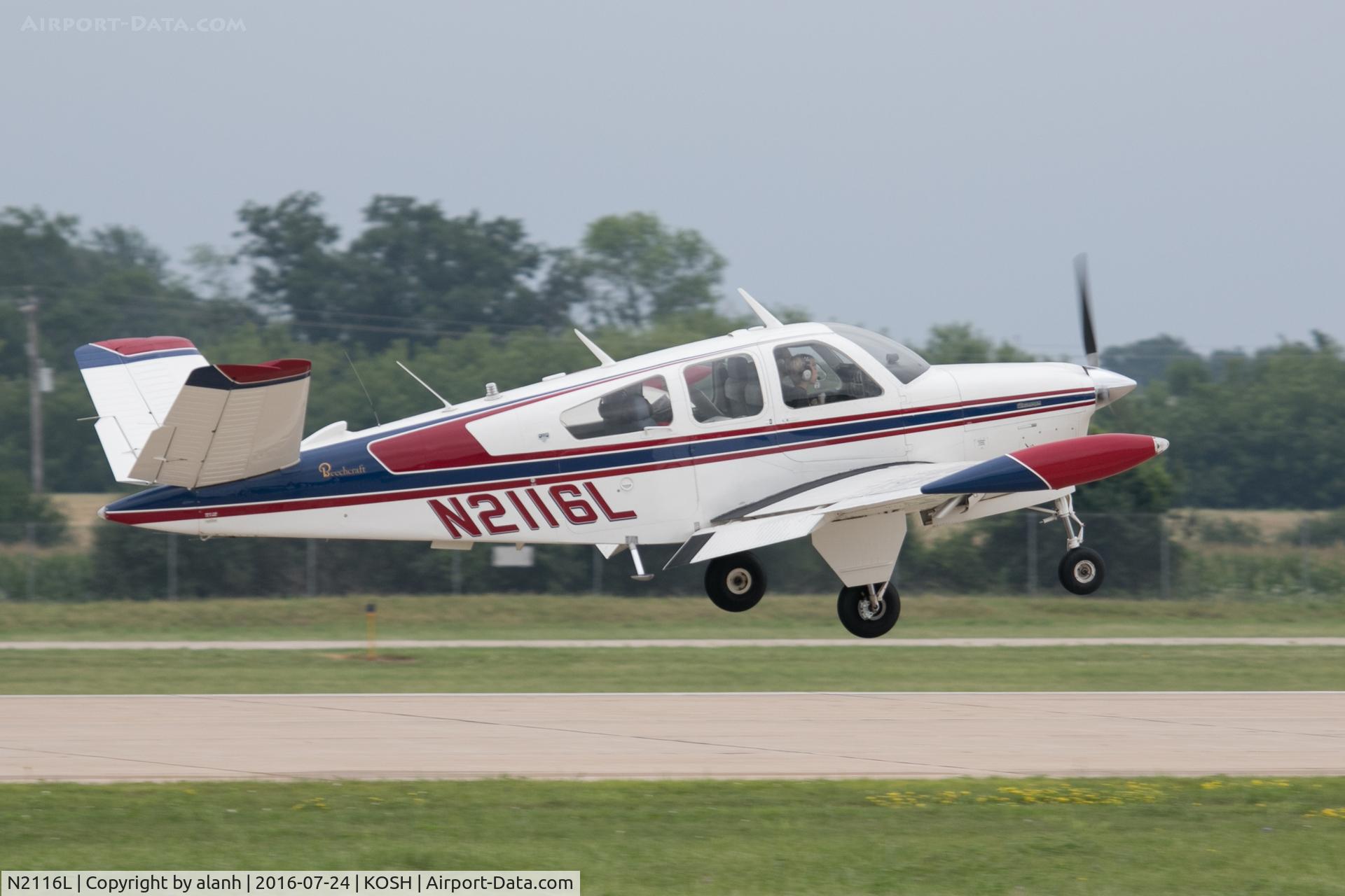 N2116L, 1976 Beech V35B Bonanza C/N D-9916, Landing