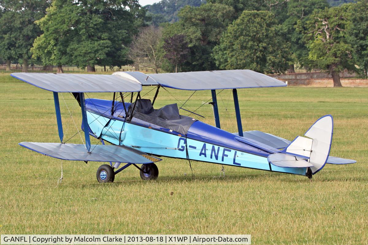 G-ANFL, 1941 De Havilland DH-82A Tiger Moth II C/N 84617, De Havilland DH-82A Tiger Moth II at The De Havilland Moth Club's 28th International Moth Rally at Woburn Abbey. August 18th 2013.