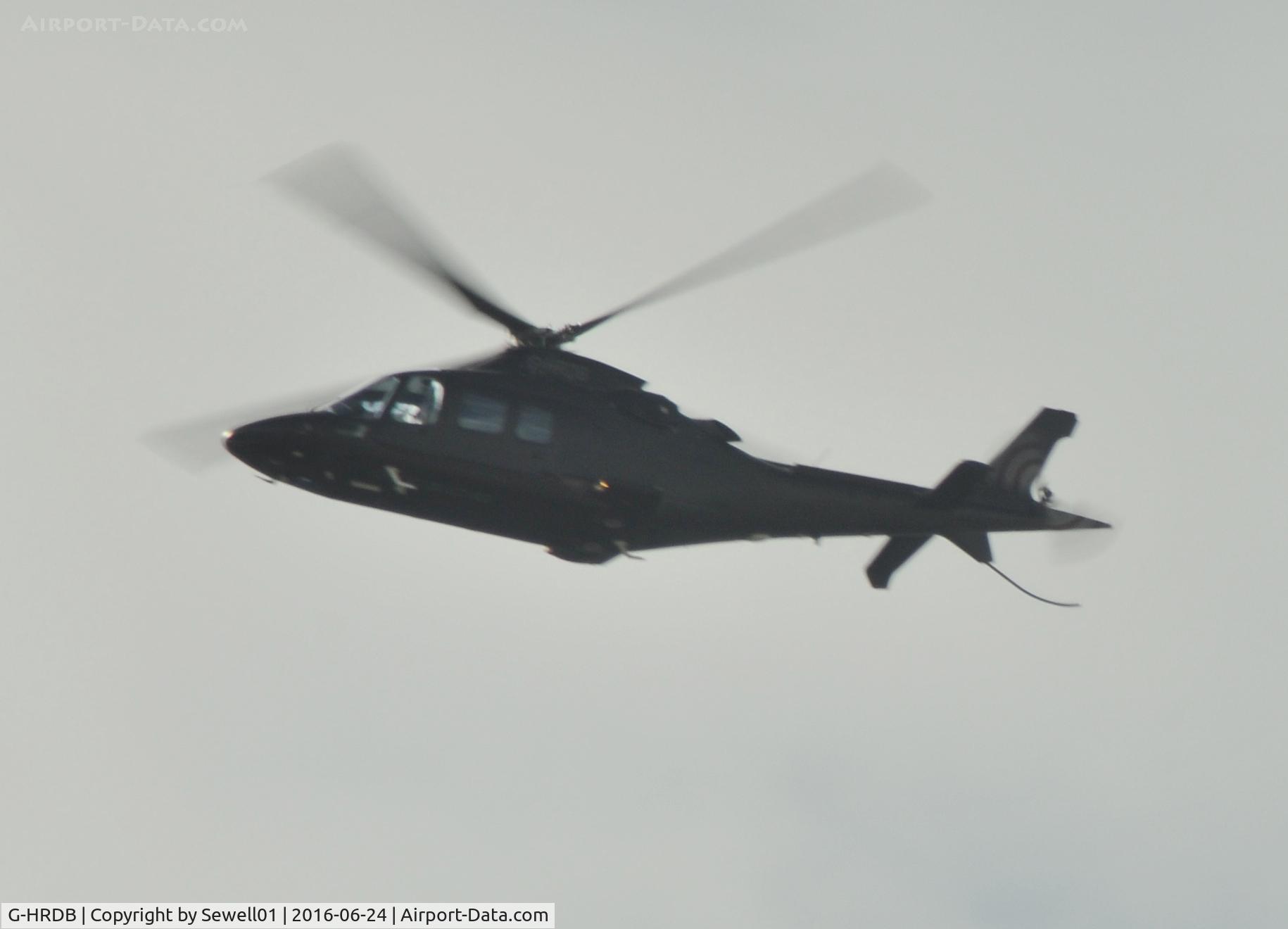 G-HRDB, 2006 Agusta A-109S Grand C/N 22031, Augusta 109 overhead