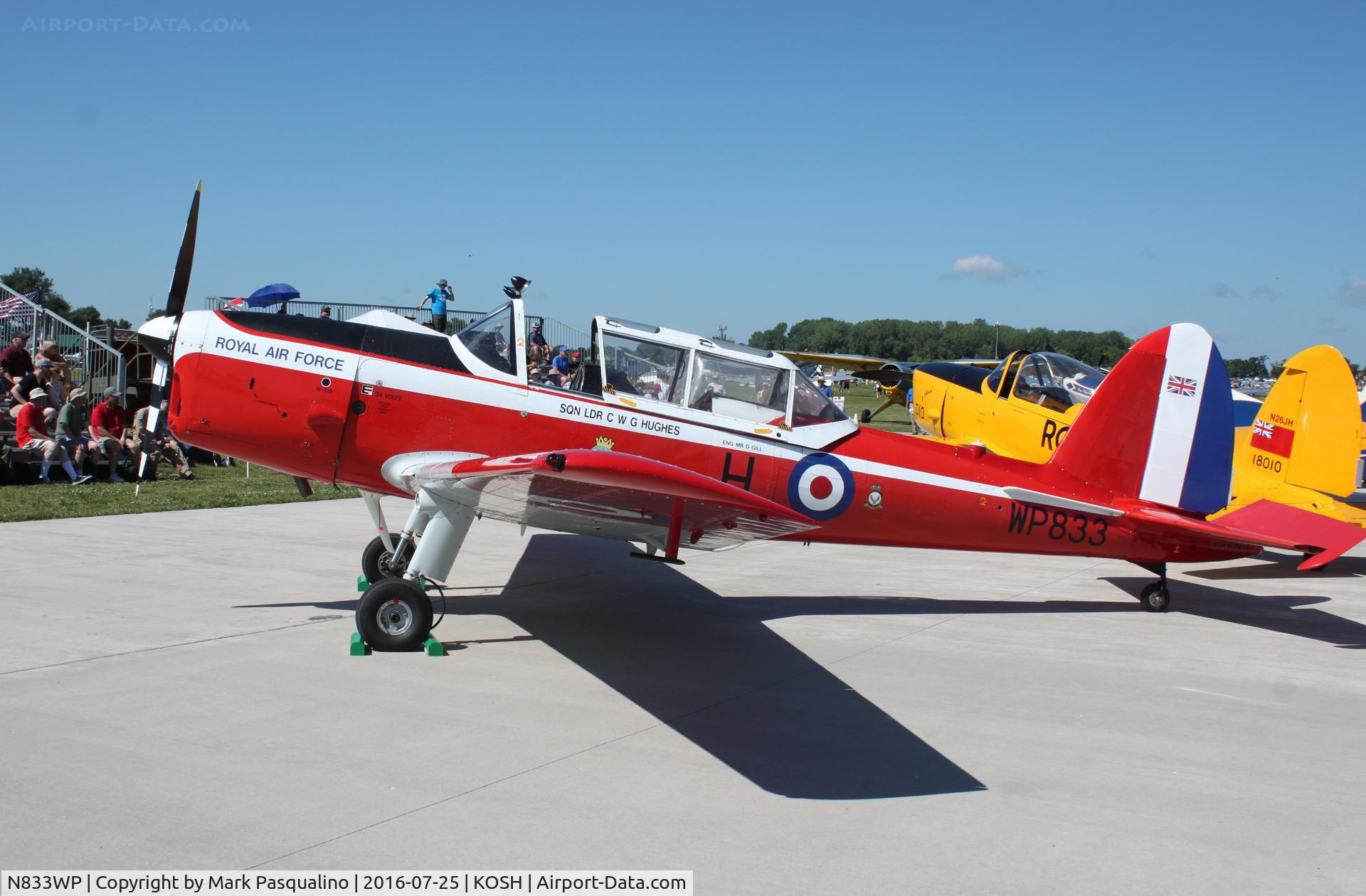 N833WP, 1952 De Havilland DHC-1 Chipmunk T.10 C/N C1/0714, DHC-1
