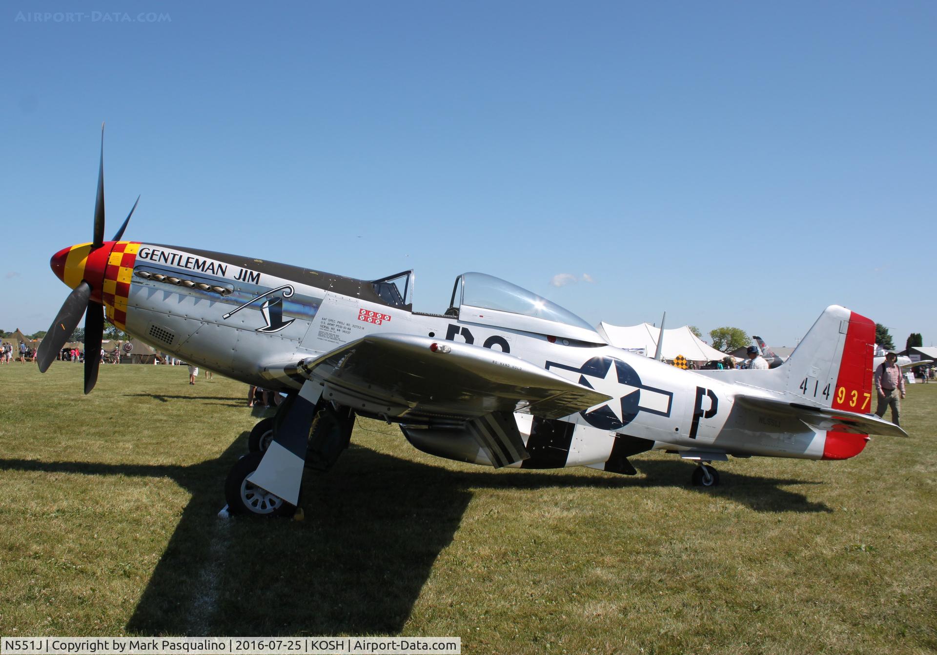 N551J, 1957 North American P-51D Mustang C/N 44-74230, North American P-51D