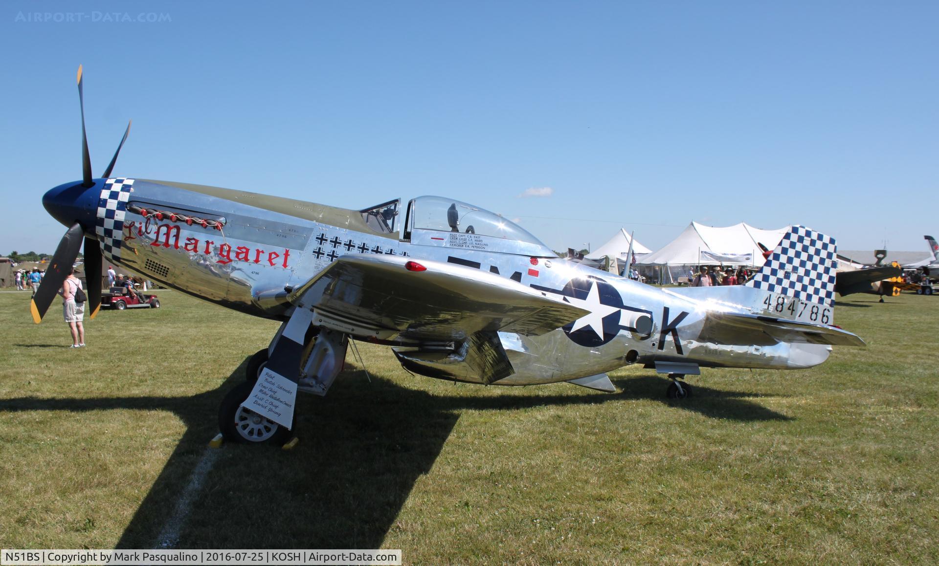 N51BS, 1958 North American P-51D Mustang C/N 44-73822, North American P-51D