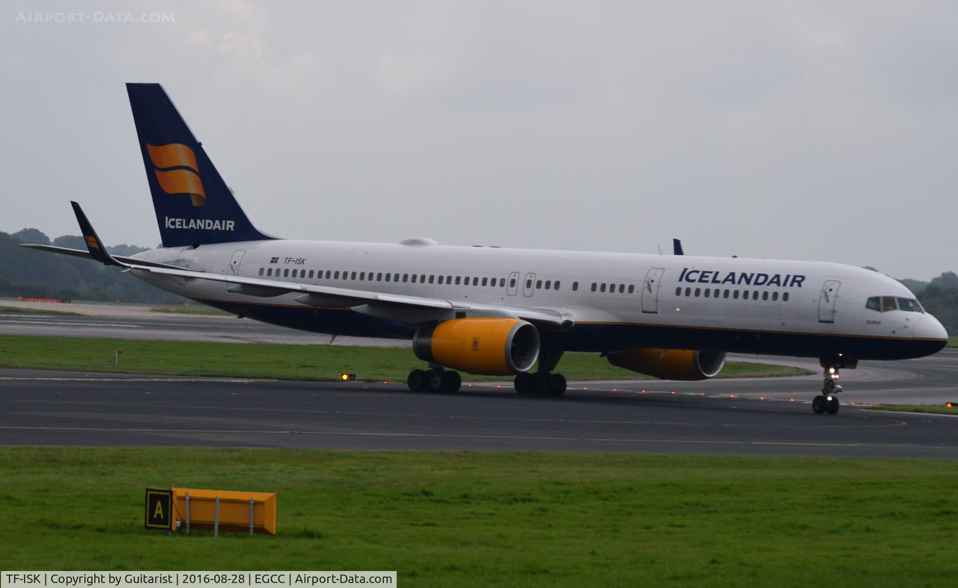 TF-ISK, 1991 Boeing 757-223 C/N 24606, At Manchester