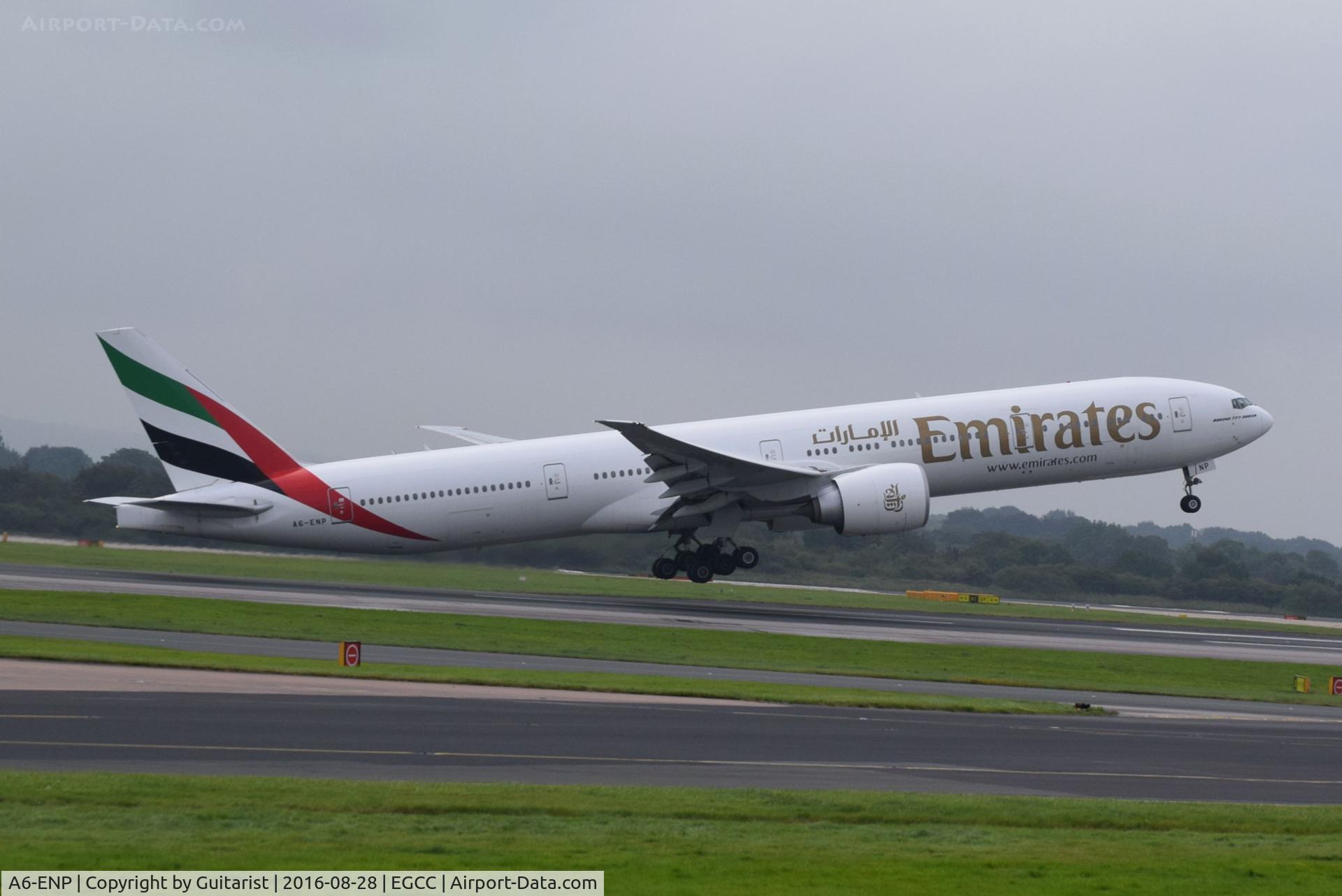 A6-ENP, 2014 Boeing 777-31H/ER C/N 41362, At Manchester