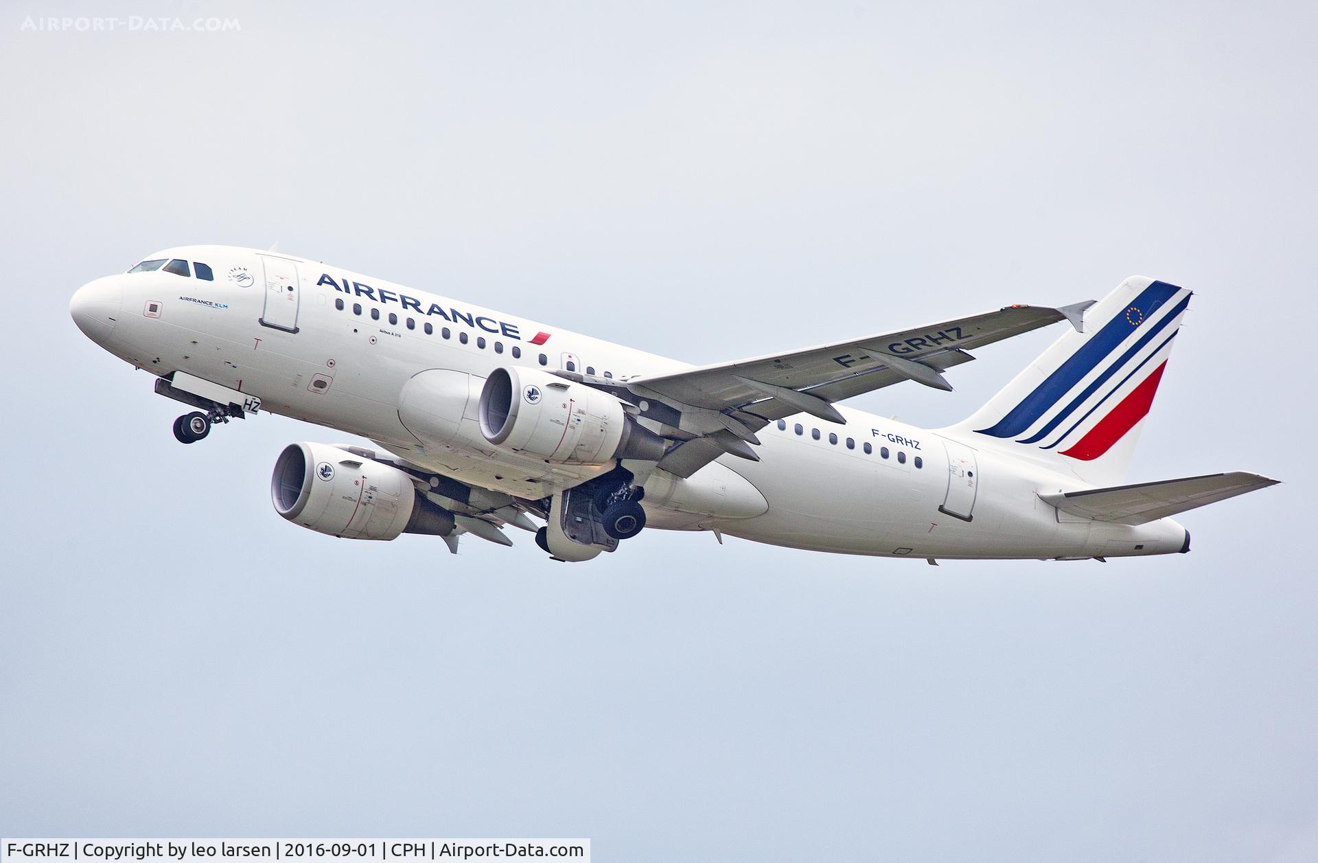 F-GRHZ, 2001 Airbus A319-111 C/N 1622, Copenhagen 1.9.16