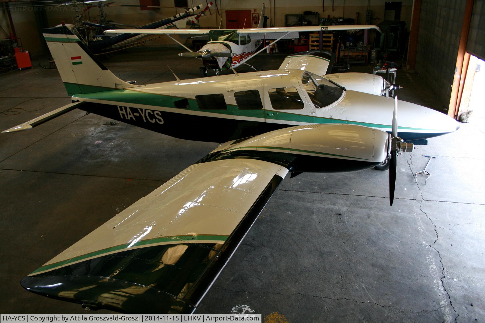 HA-YCS, Piper PA-34-220T Seneca C/N 34-8133001, Kaposújlak Airport, Hungary