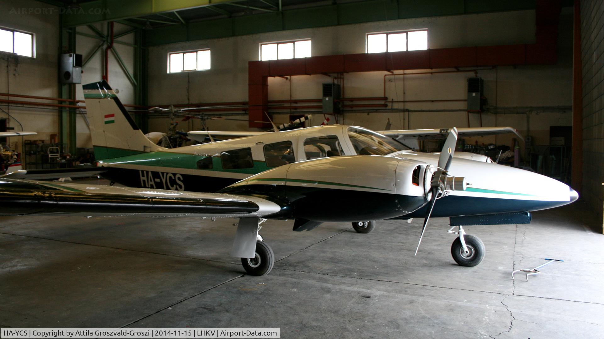 HA-YCS, Piper PA-34-220T Seneca C/N 34-8133001, Kaposújlak Airport, Hungary