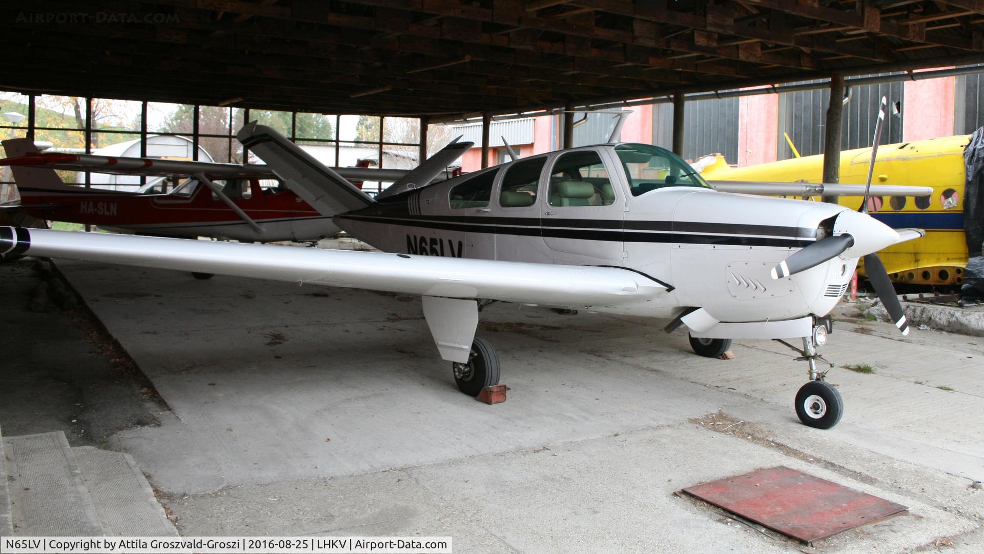 N65LV, 1966 Beech V35 Bonanza Bonanza C/N D-8238, Kaposújlak Airport, Hungary