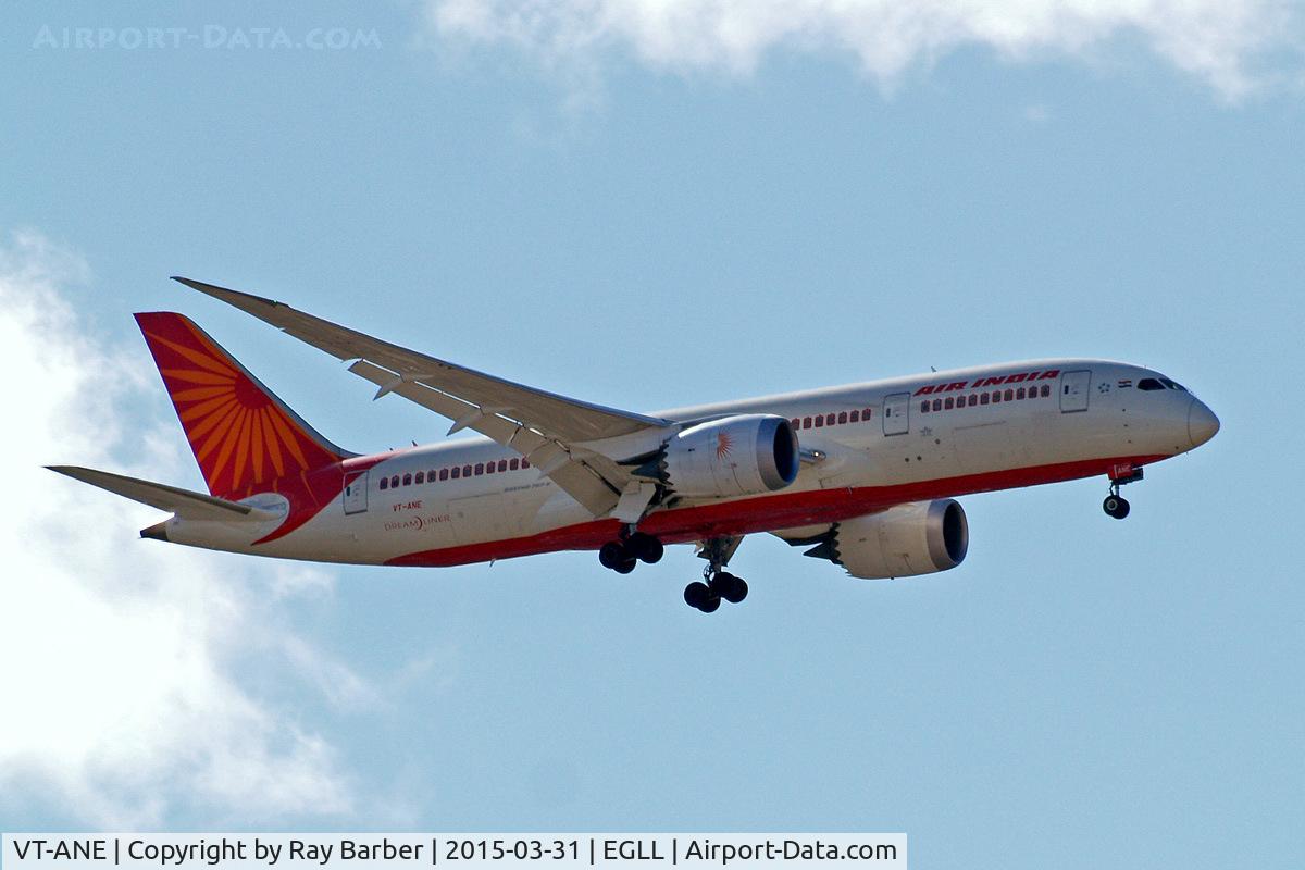 VT-ANE, 2013 Boeing 787-8 Dreamliner C/N 36280, Boeing 787-8 Dreamliner [36280] (Air India) Home~G 31/03/2015. On approach 27L.