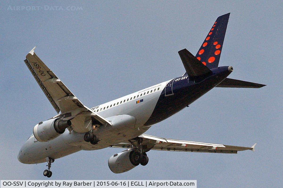 OO-SSV, 2004 Airbus A319-111 C/N 2196, Airbus A319-111 [2196] (Brussels Airlines) Home~G 16/06/2015. On approach 27R.