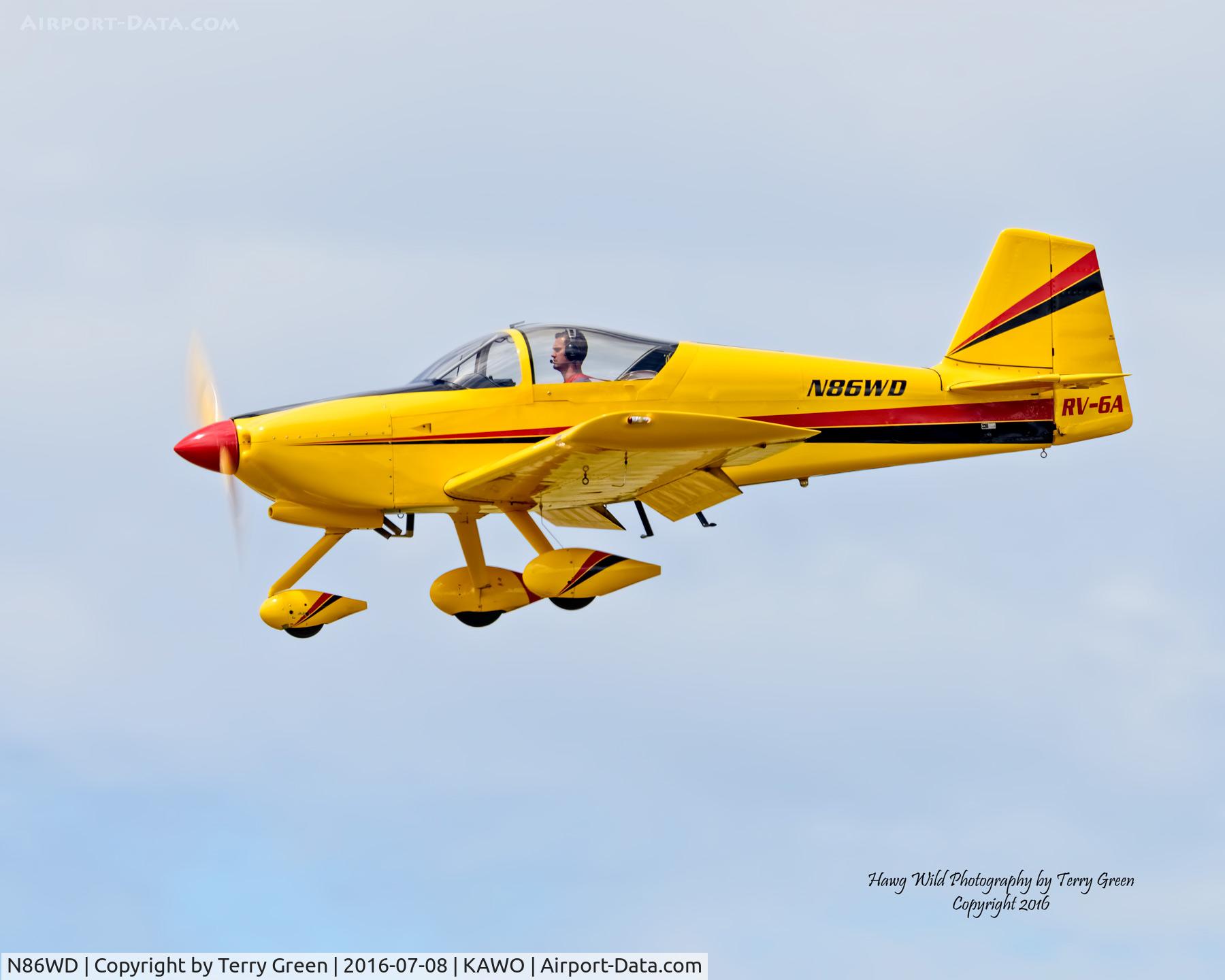 N86WD, 2007 Vans RV-6A C/N 25398, KAWO
