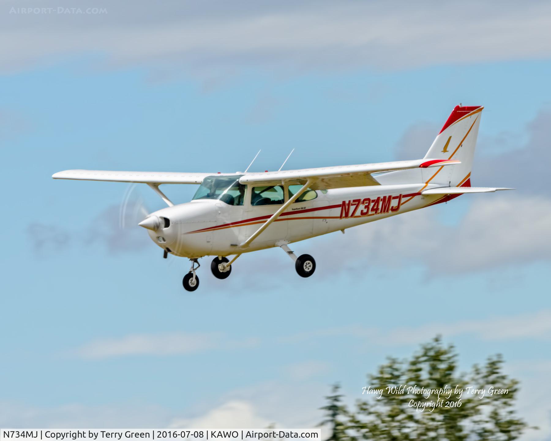 N734MJ, 1977 Cessna 172N C/N 17268958, KAWO