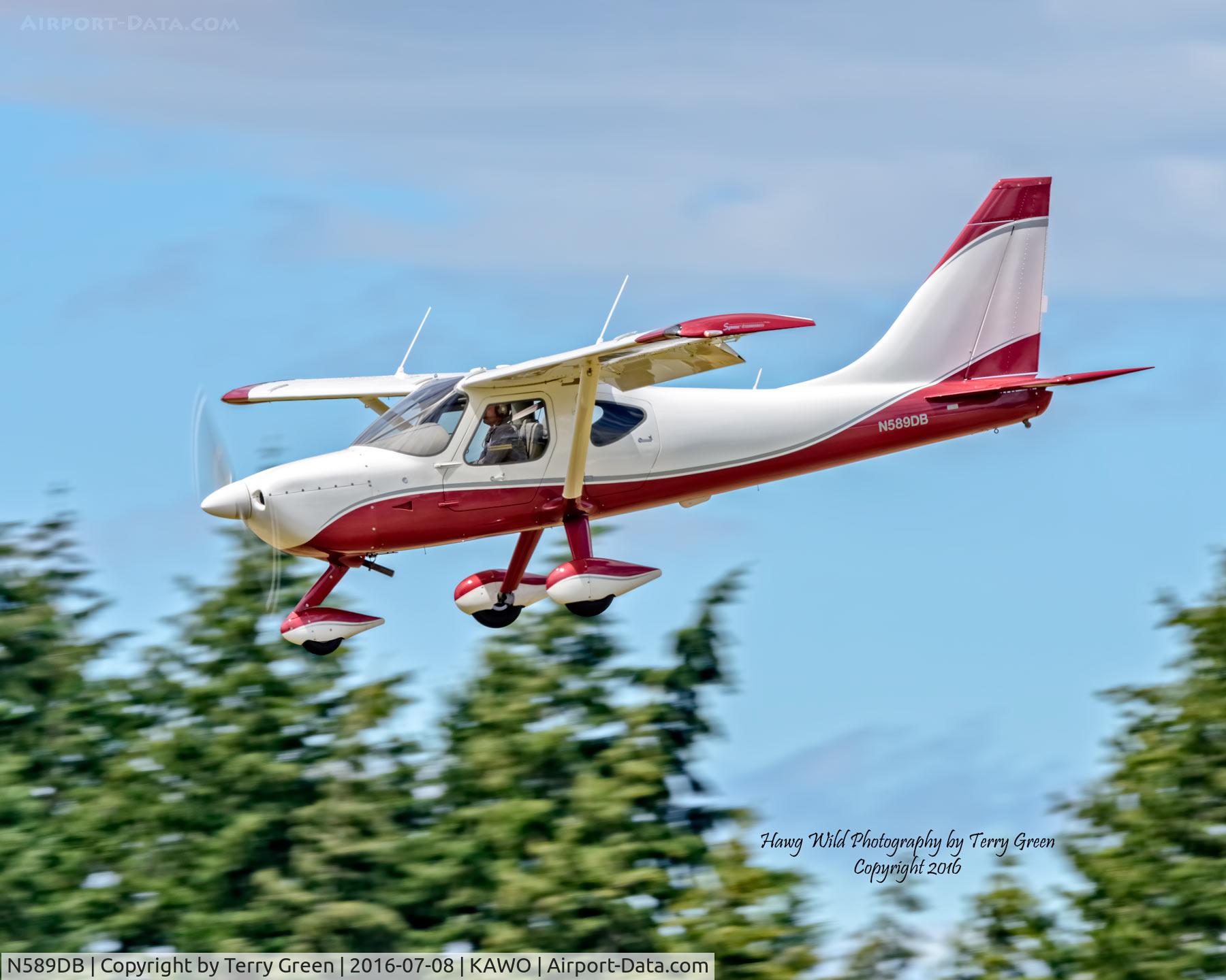 N589DB, Glasair GS-2 Sportsman C/N 7424, KAWO