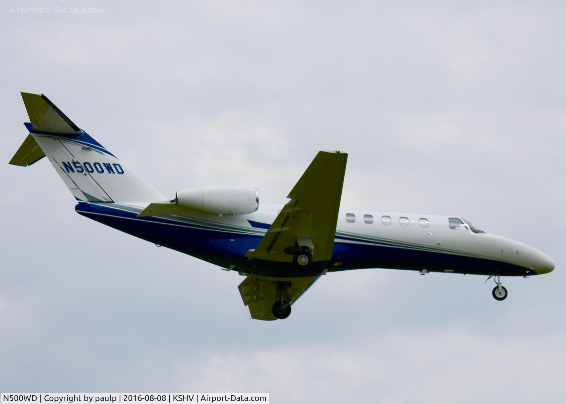 N500WD, 2012 Cessna 525B CitationJet CJ3 C/N 525B-0393, At Shreveport Regional.