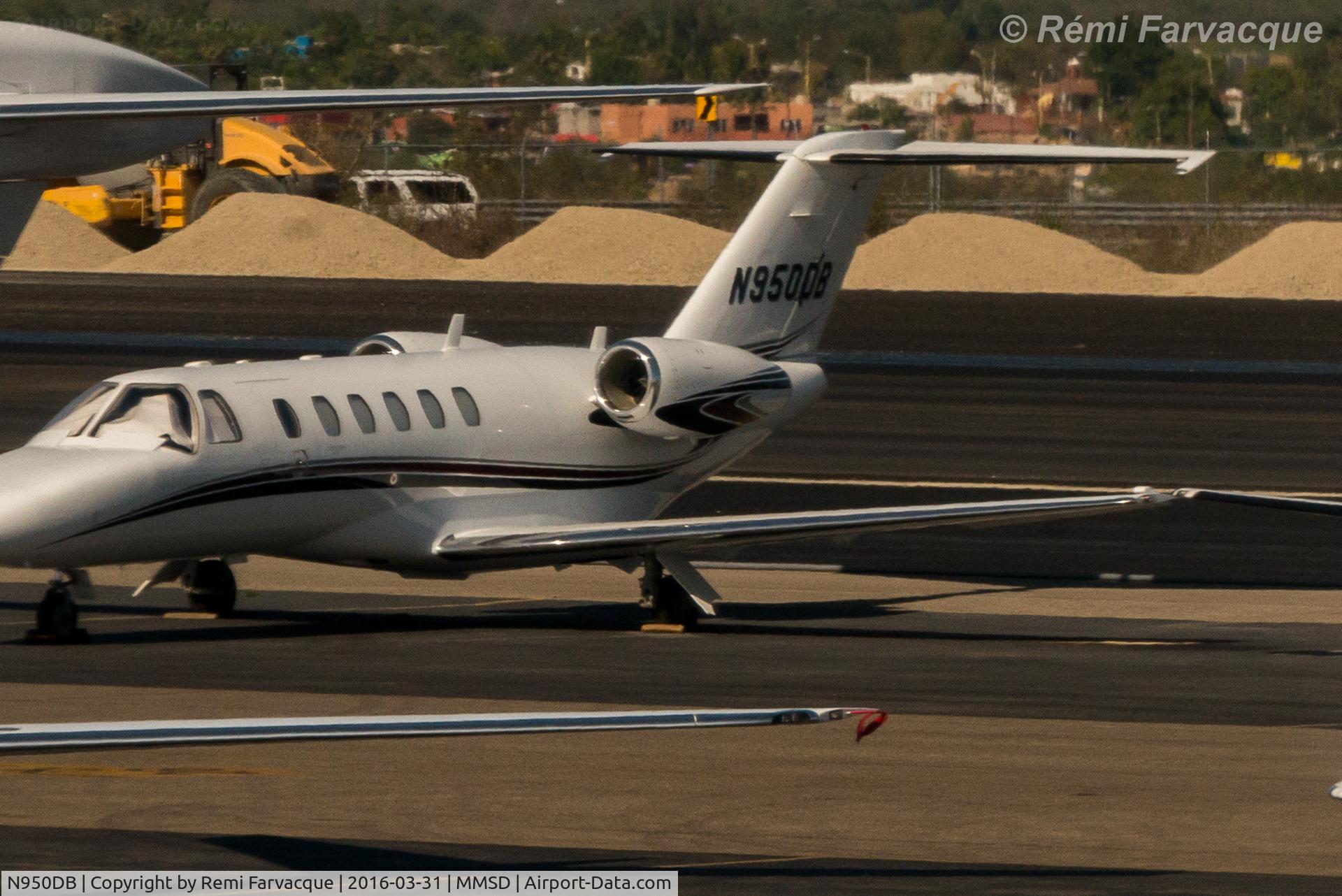 N950DB, 2007 Cessna 525A CitationJet CJ2+ C/N 525A0377, Parked in private jet area north of main terminal building.