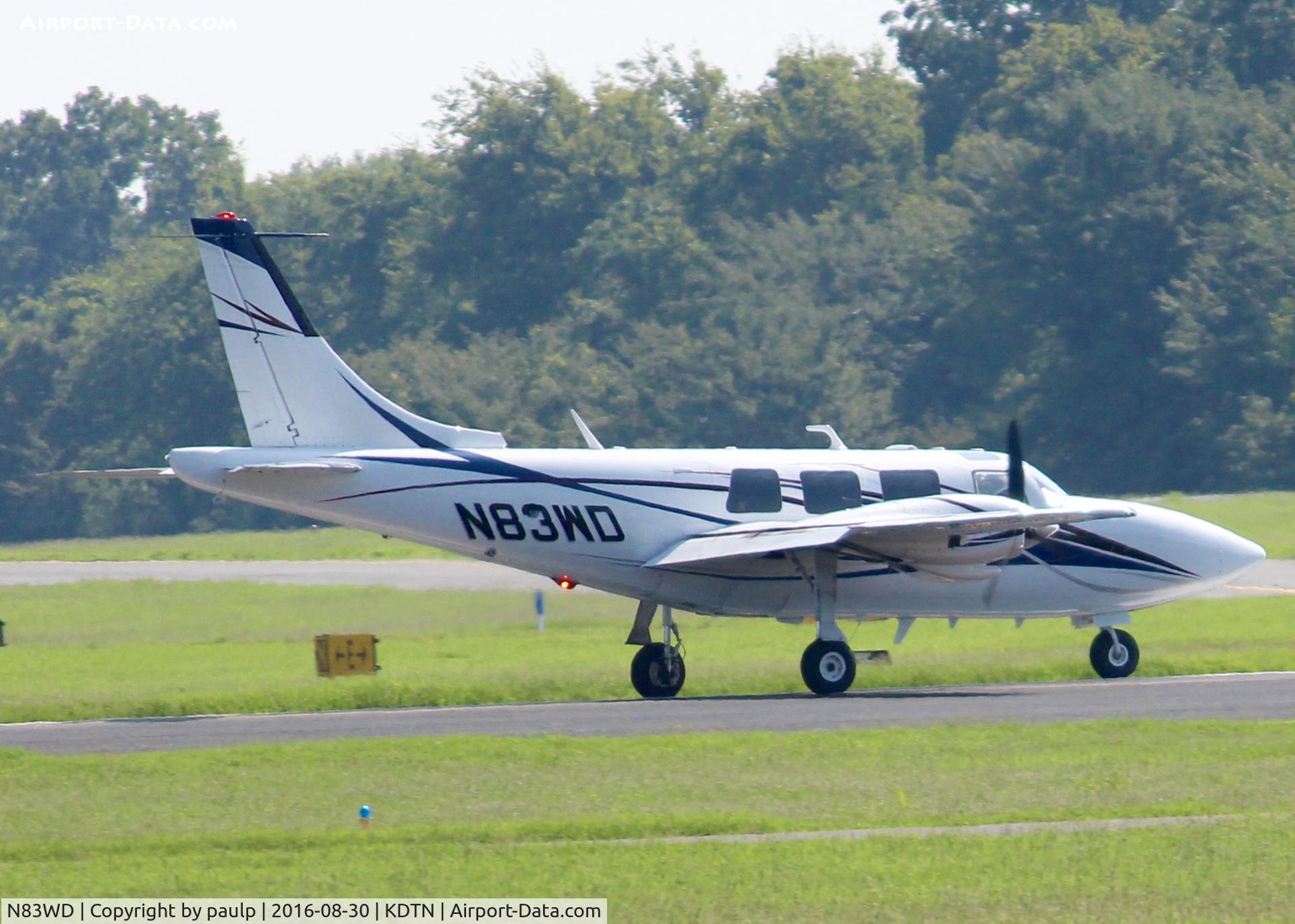 N83WD, 1983 Piper PA-60-602P Aerostar C/N 60-8365014, At Downtown Shreveport.
