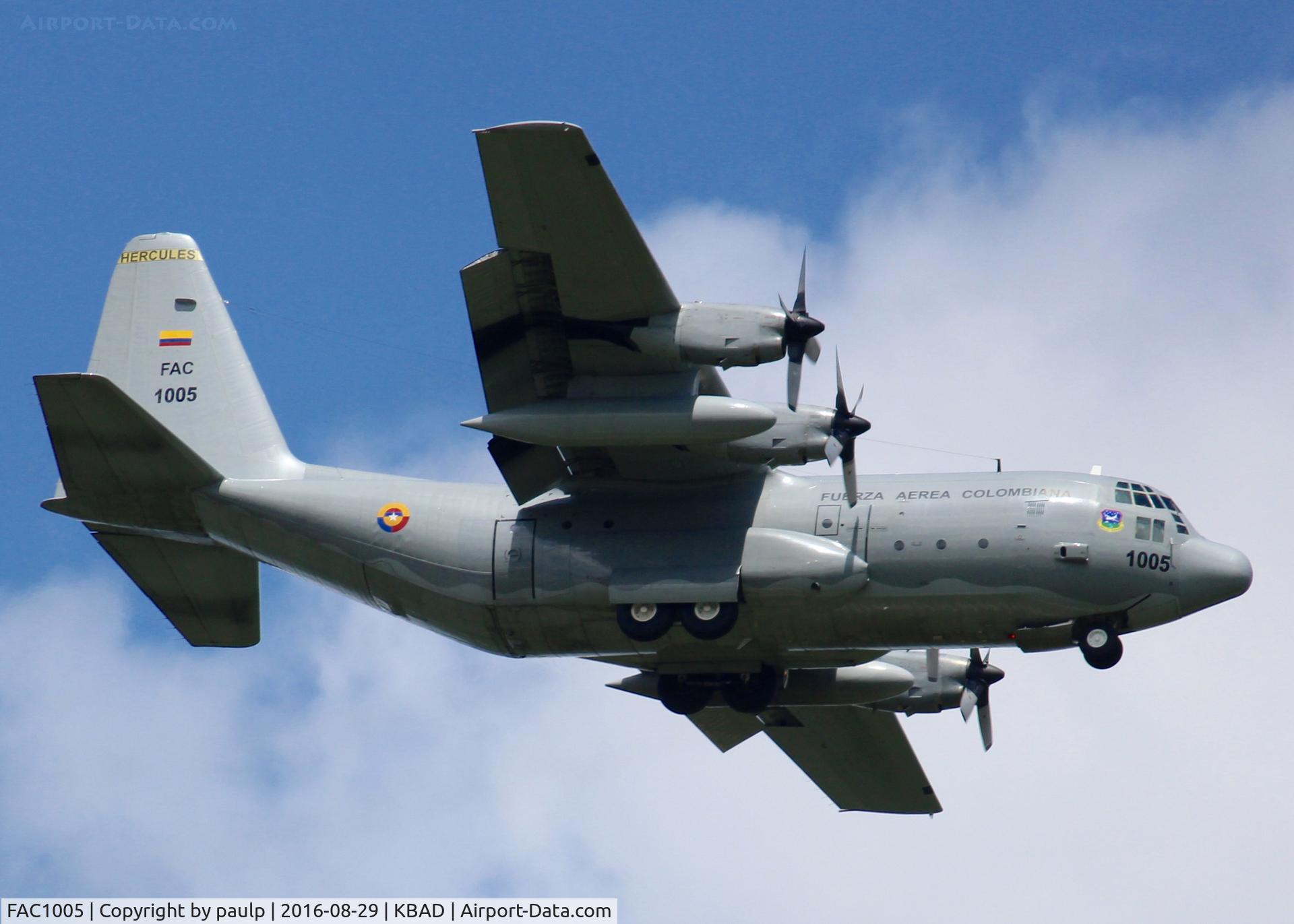 FAC1005, Lockheed C-130H Hercules C/N 382-4965, At Barksdale Air Force Base. Columbian Air Force!